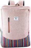 Anitya Hemp Backpack, Multi-Functional Pockets, Eco-Friendly, Unisex, Hiking Daypack, Durable Rucksack (AHLB011)