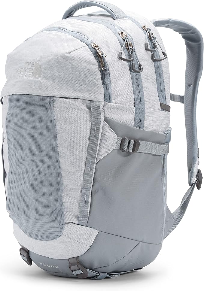 The North Face Women's Recon Everyday Laptop Backpack, TNF White Metallic Mélange/Mid Grey, One Size