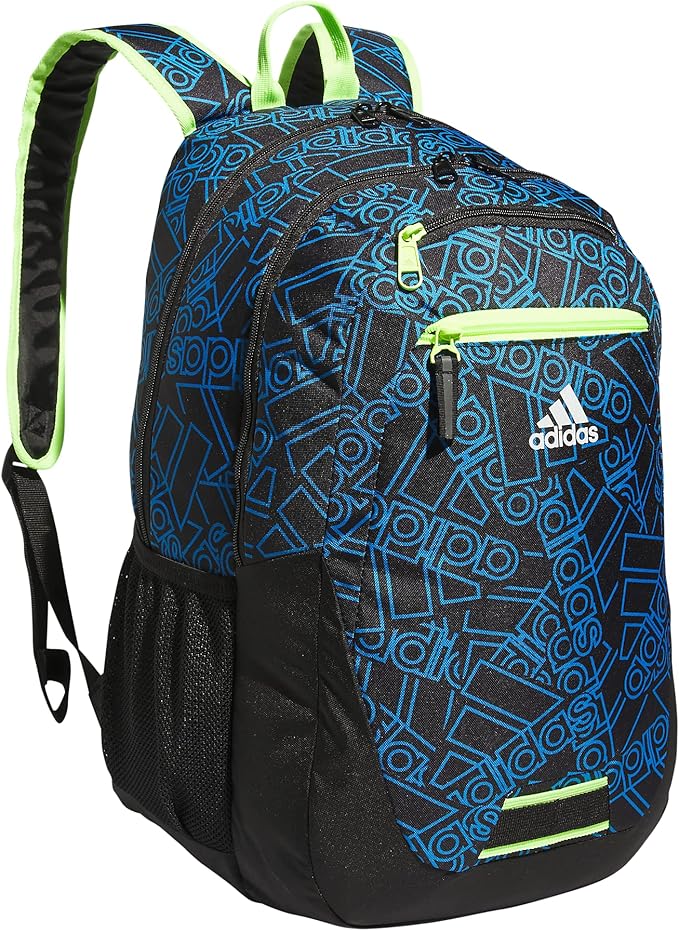 adidas Unisex Foundation Backpack for Laptop, Large Durable Athletic Gym Bag