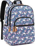Leaper Water-resistant Cute Unicorn Laptop Backpack Travel Bag College Backpack Satchel Dark Blue