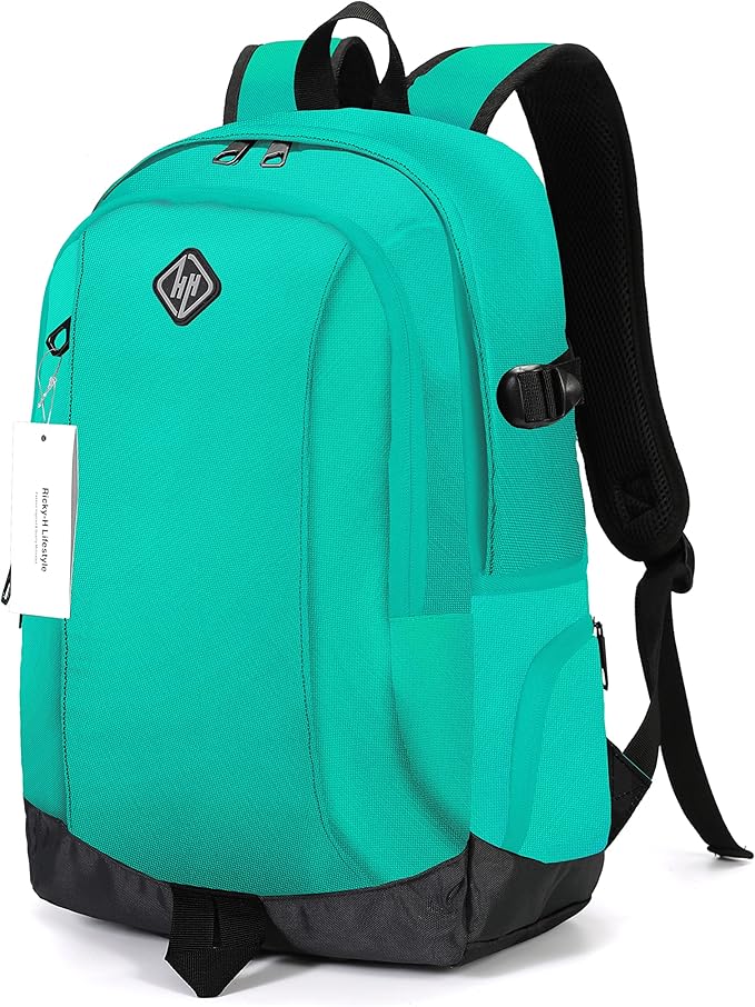 rickyh style School Backpack Travel Bag for Men & Women, Lightweight College Back Pack with Laptop Compartment