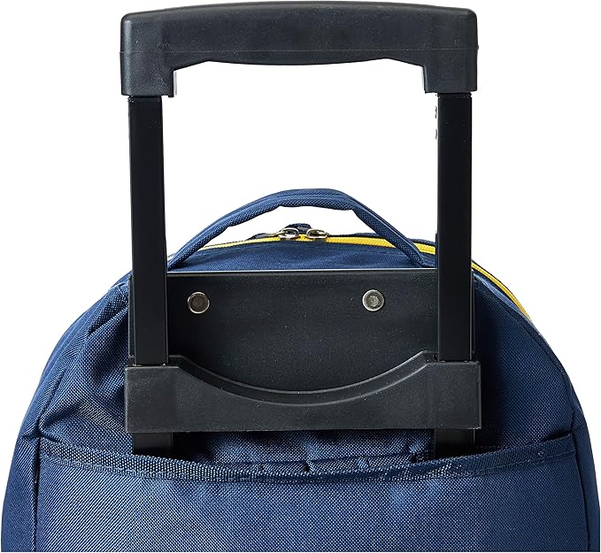 Rockland Double Handle Rolling Backpack, Navy, 17"