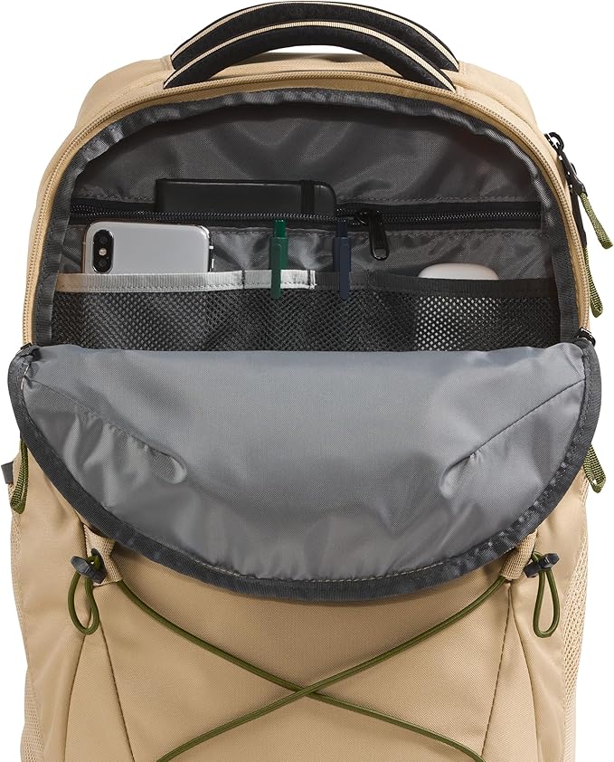The North Face Jester Everyday Laptop Backpack - Commuter Daypack, Water Repellent, Laptop Sleeve, Khaki Stone/Forest Olive, One Size