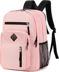 Laptop Backpack 17 inch for Women Men Large College Bookbags Waterpoof Work Business Travel Backpacks Kids School Bag for Girls Boys Students Teens Elementary Schoolbag Casual Daypack Sport-Pink