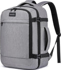 Asenlin Travel Backpack for Women Men,Flight Approved Carry On Luggage 30L Water Resistant Business Mochila Work Laptop Backpacks Fits TSA 15.6 Inch Computer College Weekender Outdoor Hiking-Grey
