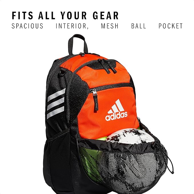 adidas Stadium 3 Soccer Backpack with Ball Pocket, 36L