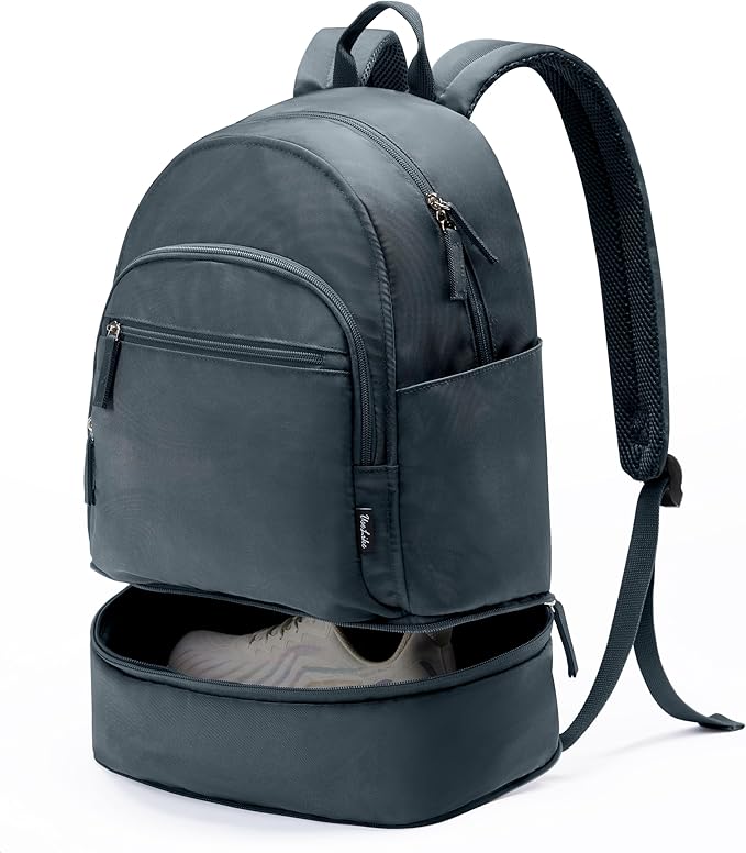 Gym Backpack for Women Men, Lightweight Gym Bag with Shoe Compartment, Waterproof Workout Backpack with Wet Pocket