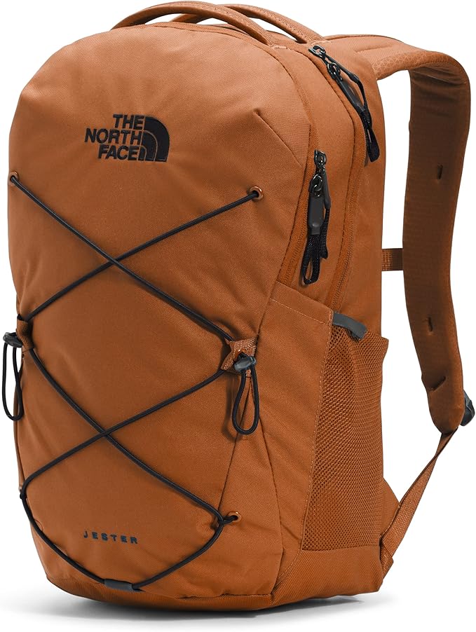 THE NORTH FACE Jester Everyday Laptop Backpack, Leather Brown/Tnf Black, One Size