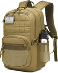 Military Tactical Backpack for Men Army 3 Days Assault Pack Bag with Molle System for Outdoor Adventures (khaki, 30L)