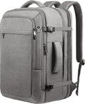 Travel Laptop Backpack for Men, 60L Extra Large TSA Approved Business Computer Bag, Water Resistant & Fits 18.4 Inch Laptop, Grey