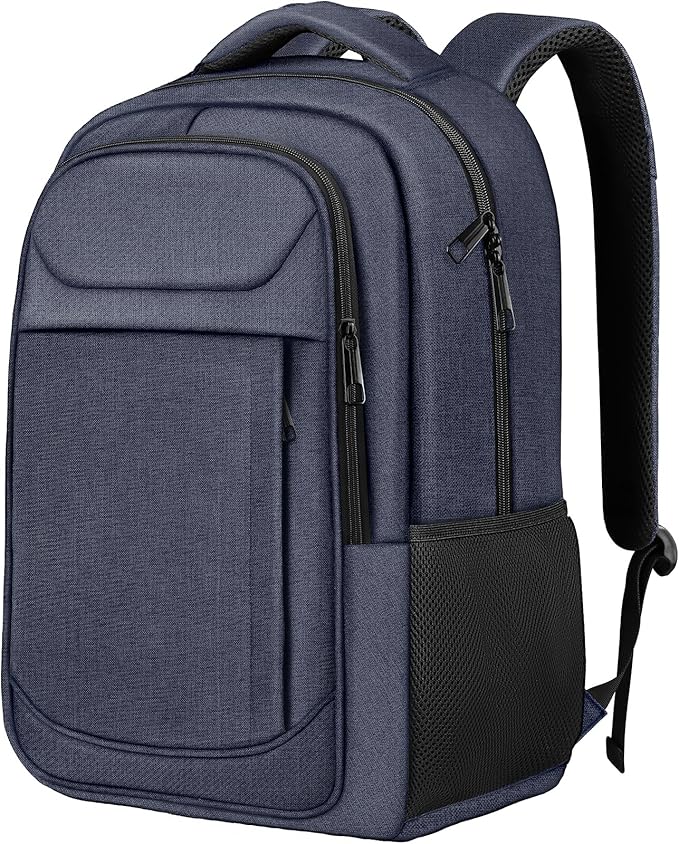 Travel Laptop Backpack, Travel Backpack, Lightweight Business Anti Theft Slim Sturdy Laptops Bag, Water Resistant College School Computer Bag Gifts for Men & Women Fits 15.6 Inch Notebook, Blue