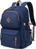 AO ALI VICTORY laptop backpack 15.6 inch anti theft travel backpacks for men and women large college bookbag work business daypack middle high school bag for girls boys teens students blue