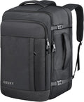 Carry On Backpack, 50L Travel Backpack, Luggage Backpack TSA Flight Approved Laptop Backpack for Men & Women, Large Expandable 40L Daypack Lightweight Business Weekender Bag, Black