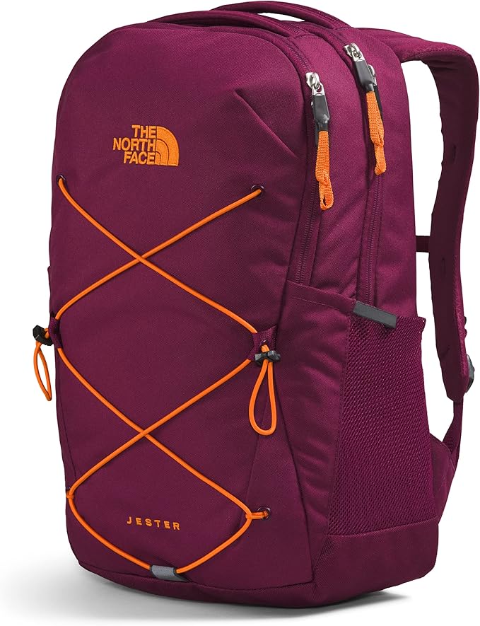 The North Face Women's Jester Everyday Laptop Backpack, Boysenberry/Mandarin, One Size