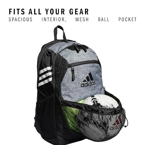 adidas Stadium 3 Soccer Backpack with Ball Pocket, 36L