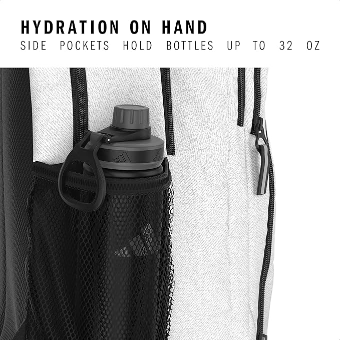 adidas Primetime Large Backpack – Daypack for Travel Sports Gym Work School, 41L