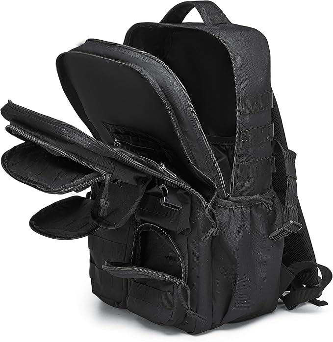 Wotony Tactical Backpack - Military waterproof backpack with multiple pockets and tactical gear for the outdoors (Yellow Maple Leaf, 35L)