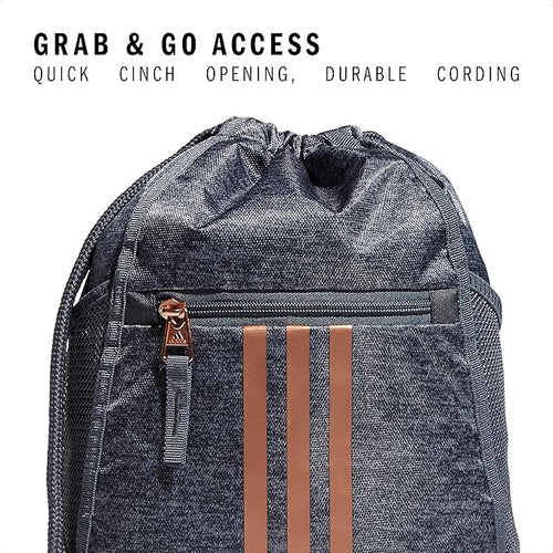 adidas Alliance Sackpack – Drawstring Backpack for Sports, Small Gym Bag