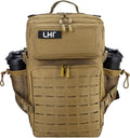 LHI Tactical Military Backpack for Men 25L/45L Large Molle Army Assault Pack 3 Day Hiking Rucksack With Bottle Holder