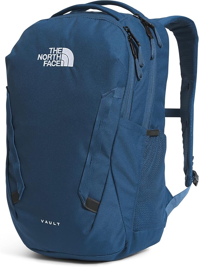 THE NORTH FACE Vault Everyday Laptop Backpack | Commuter Travel Bag with Water-Repellent Finish, Spacious Main Compartment, Shady Blue/TNF White, OS