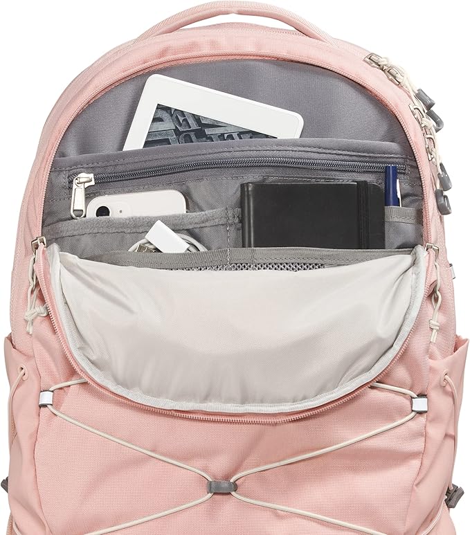 The North Face Women's Borealis Commuter Laptop Backpack, Pink Moss Dark Heather/Gardenia White, One Size