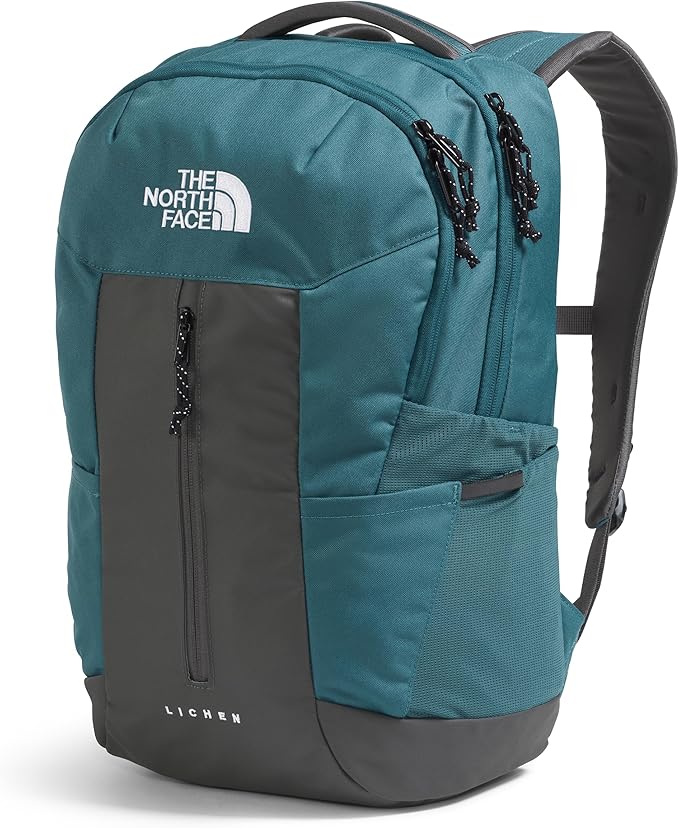 The North Face Lichen Daypack - Everyday Commuter Backpack, Laptop Sleeve, Water Bottle Pockets, Center Front Pouch, Space/Anthracite Grey, One Size