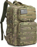 Wotony Military Tactical Backpack for Men Waterproof Daypack 3 Day Assault Pack Molle Bag with Water Bottle Holder