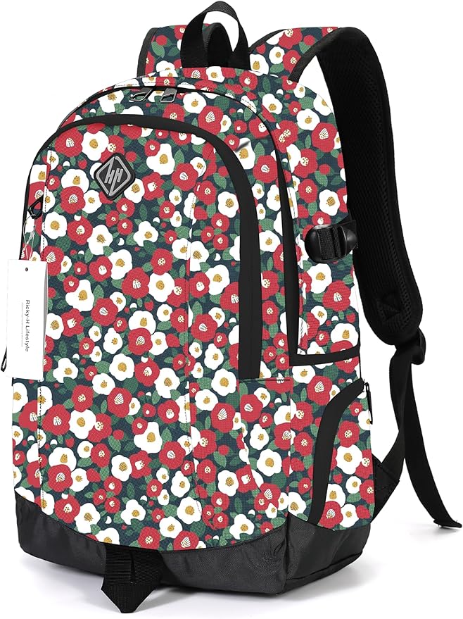 rickyh style School Backpack Travel Bag for Men & Women Lightweight College Back Pack with Laptop Compartmen