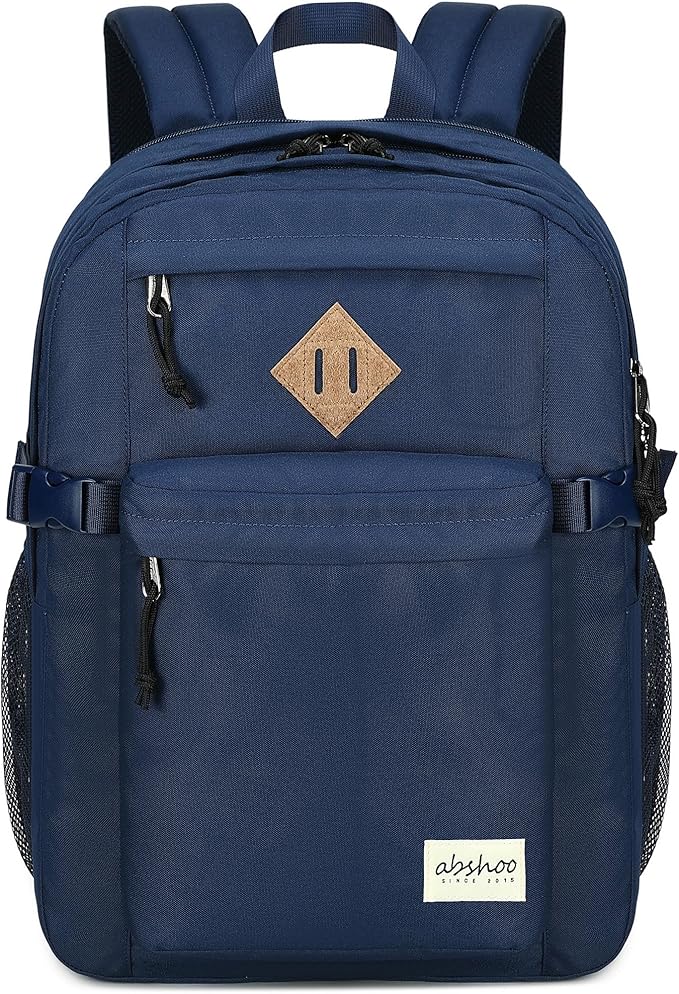 abshoo 32L Backpack for School College Bookbag Middle High School Backpacks Casual Daypack Travel Backpack (Navy)