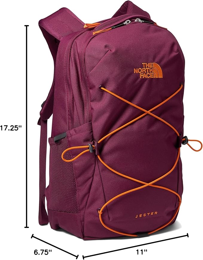 The North Face Women's Jester Everyday Laptop Backpack, Boysenberry/Mandarin, One Size