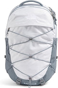The North Face Women's Borealis Commuter Laptop Backpack - Everyday Travel Bag, Laptop Sleeve, Reflective Details, TNF White Metallic Mélange/Mid Grey-NPF, One Size
