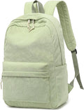 BTOOP School Backpack for Teens Large Corduroy Bookbag Lightweight 15.6 inch Laptop Bag for Girls Women Casual High School College