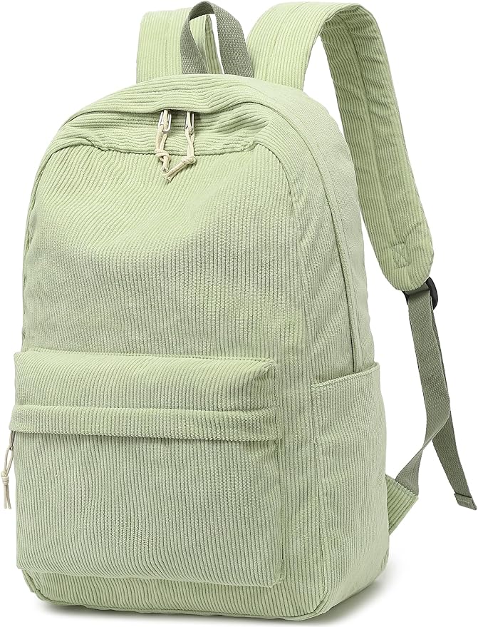 BTOOP School Backpack for Teens Large Corduroy Bookbag Lightweight 15.6 inch Laptop Bag for Girls Women Casual High School College
