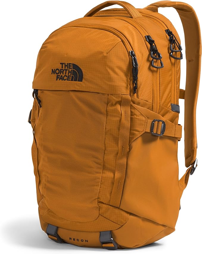 The North Face Recon Everyday Laptop Backpack - Daypack, Water Repellent, Laptop Sleeve, 2 Water Bottle Pockets, Timber Tan, One Size