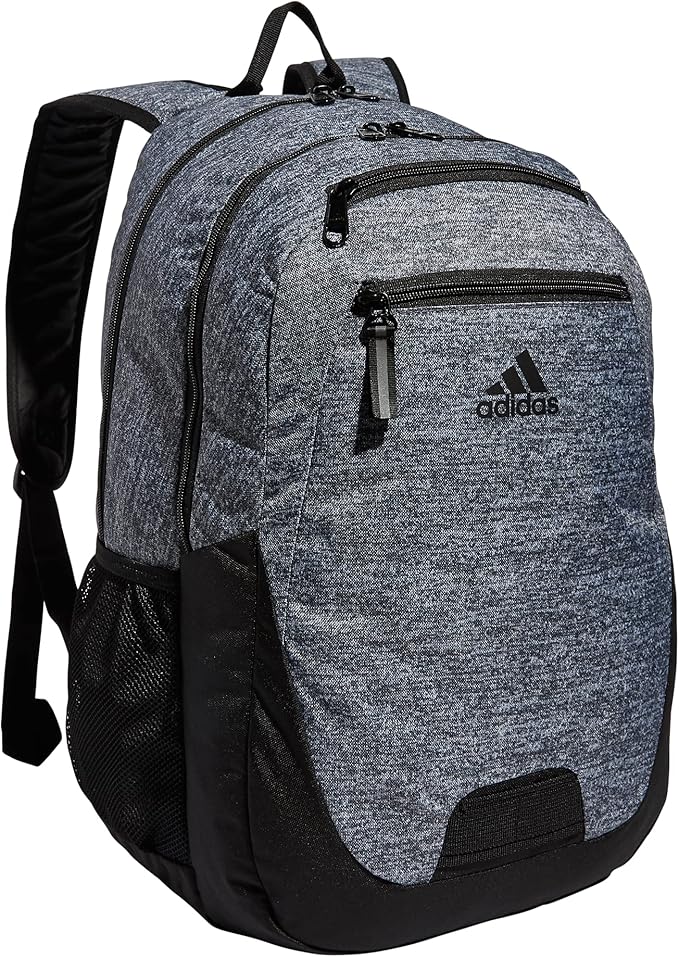adidas Unisex Foundation Backpack for Laptop, Large Durable Athletic Gym Bag