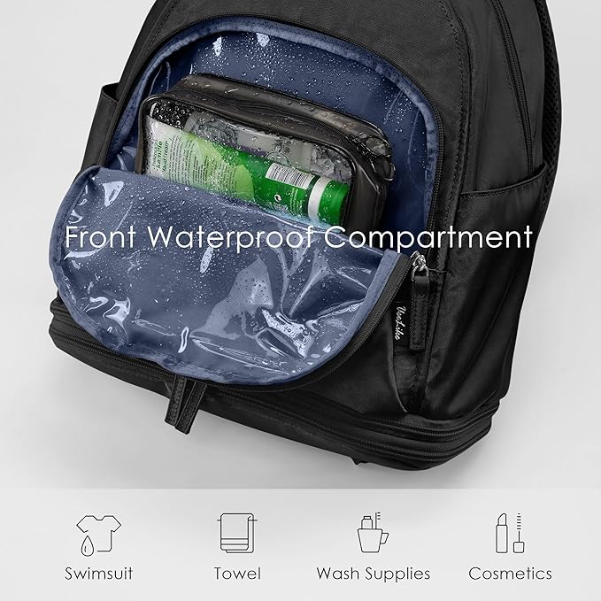 Gym Backpack for Women Men, Lightweight Gym Bag with Shoe Compartment, Waterproof Workout Backpack with Wet Pocket