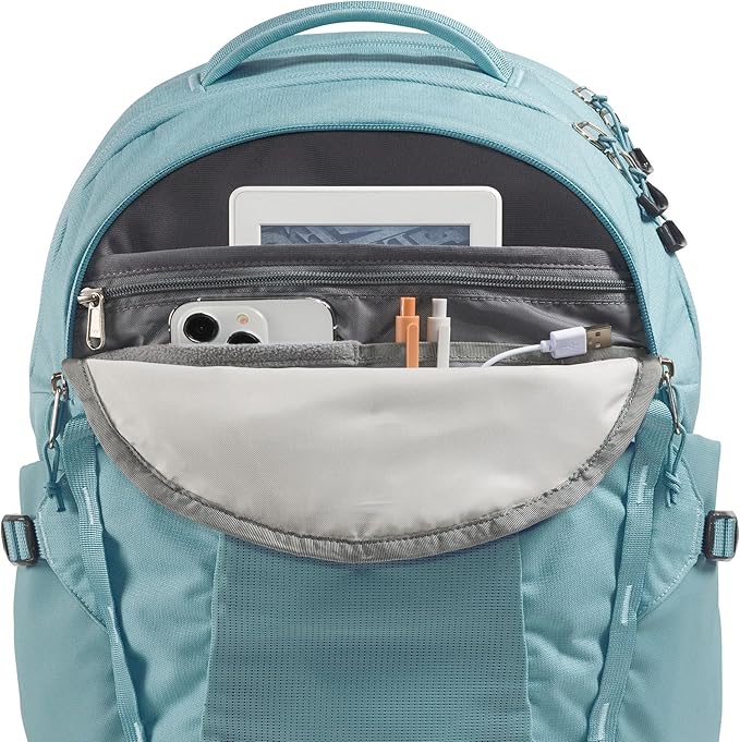 The North Face Women's Recon Everyday Laptop Backpack - Commuter Travel Bag, 18" Laptop Sleeve, Water-Repellent, Blue Eclipse Light Heather/Blue Eclipse, One Size