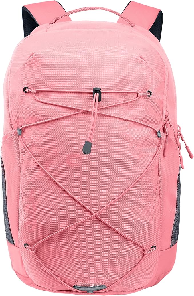 KEOFID Casual Daypacks Backpack for Men and Women, Hiking Backpack, Travel Backpack, Black Backpack for Sports, College Backpack, Water Resistant(Pink)