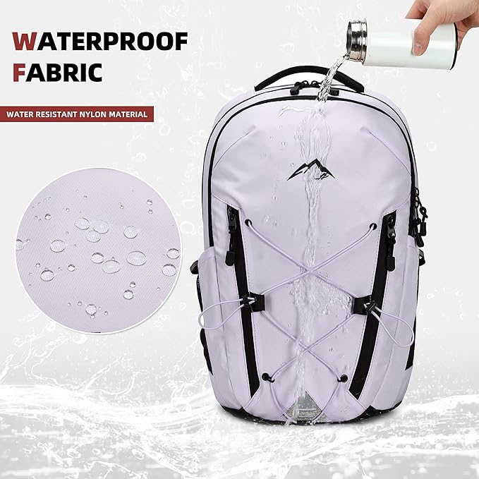 AO ALI VICTORY Women's Laptop Backpack 15.6 inch,Travel Backpack for Men,College Bookbag, Lightweight Outdoor Sport Hiking Back Pack, Everyday Daypack, Purple