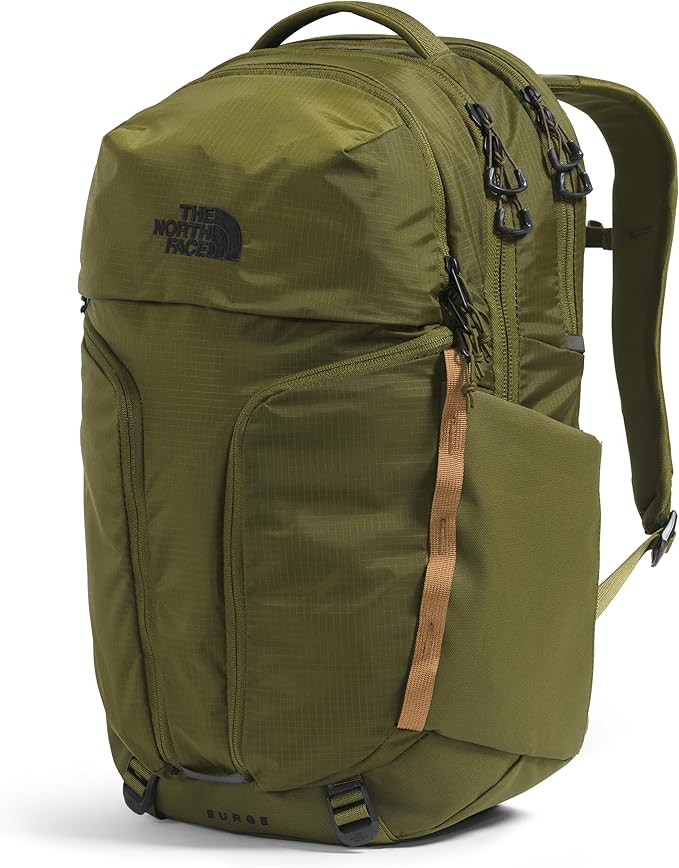 The North Face Women's Surge Commuter Laptop Backpack - PFAS Free, Forest Olive/Utility Brown, One Size