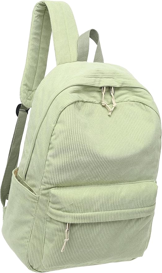 BTOOP School Backpack for Teens Large Corduroy Bookbag Lightweight 15.6 inch Laptop Bag for Girls Women Casual High School College