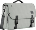 MATEIN Messenger Bag for Men, Briefcases Lightweight Men's Laptop Bag 17.3 inch Water Resistant Crossbody Satchel Computer Work Office Case with Shoulder Strap, Grey