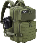 LHI Tactical Military Backpack for Men 25L/45L Large Molle Army Assault Pack 3 Day Hiking Rucksack With Bottle Holder