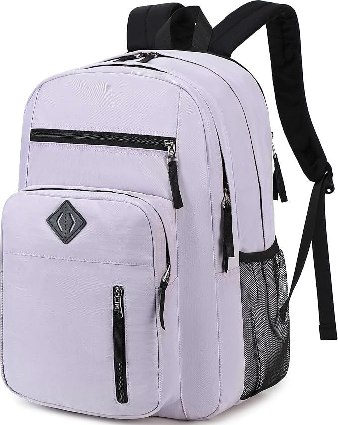 Laptop Backpack 17 inch for Women Men Large College Bookbags Waterpoof Work Business Travel Backpacks Kids School Bag for Girls Boys Students Teens Elementary Schoolbag Casual Daypack Sport-Purple