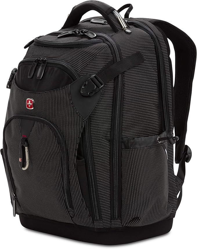 SwissGear Tool Bag Backpack, Fits Up to 17-Inch Laptop, Work Pack PRO, Black