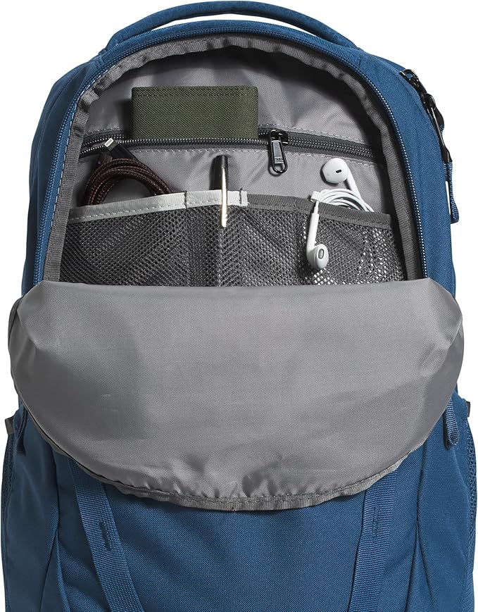 THE NORTH FACE Vault Everyday Laptop Backpack | Commuter Travel Bag with Water-Repellent Finish, Spacious Main Compartment, Shady Blue/TNF White, OS