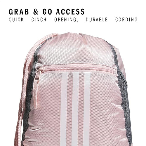 adidas Alliance Sackpack – Drawstring Backpack for Sports, Small Gym Bag
