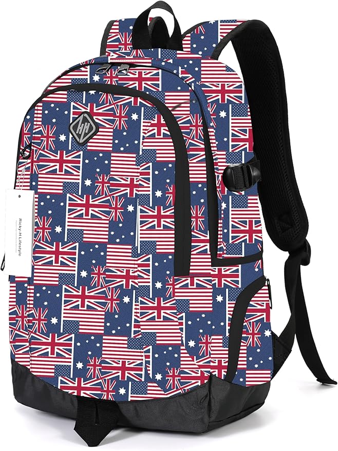 rickyh style School Backpack Travel Bag for Men & Women Lightweight College Back Pack with Laptop Compartmen