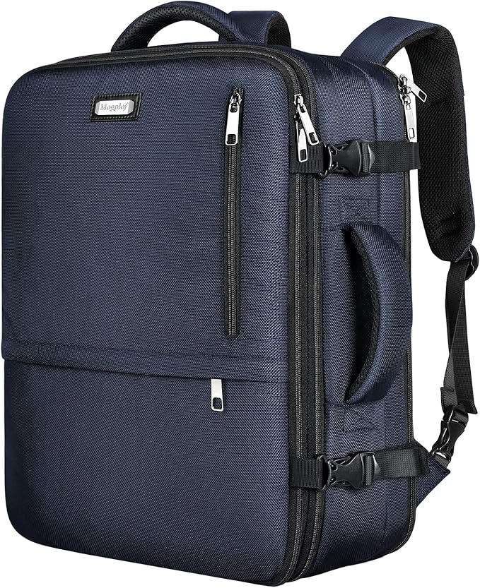Mogplof Carry On Travel Backpack, Large Flight Approved Traveling Backpack for Women & Men, 40L Anti Theft TSA Friendly Expandable Luggage, Weekender Suitcase Fit for 17/17.3 Inch Laptop