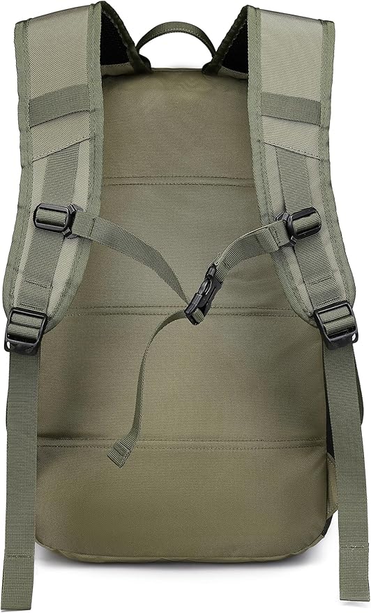 Military Tactical Backpack for Men Army 3 Days Assault Pack Bag with Molle System for Outdoor Adventures (Military green, 25L)